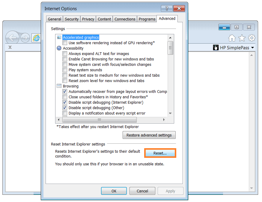 internet explorer 11 issues