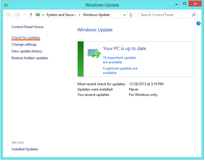 APP TAGGING INITIALIZATION FAILED - Windows update - Check for Updates -- Windows Wally