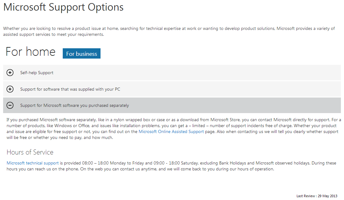 Microsoft Support -- Microsoft Home Users - WindowsWally