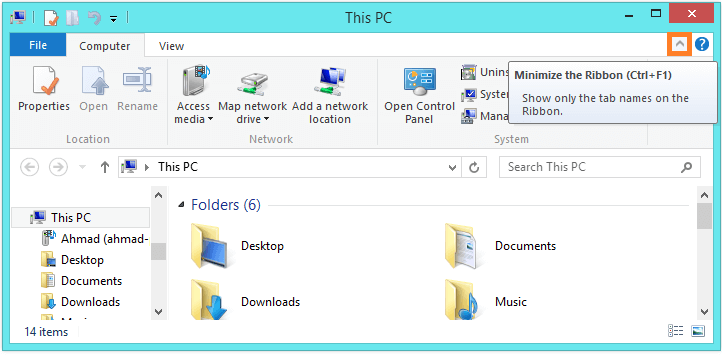 Windows 8 - File Explorer - Ribbon -- Windows Wally