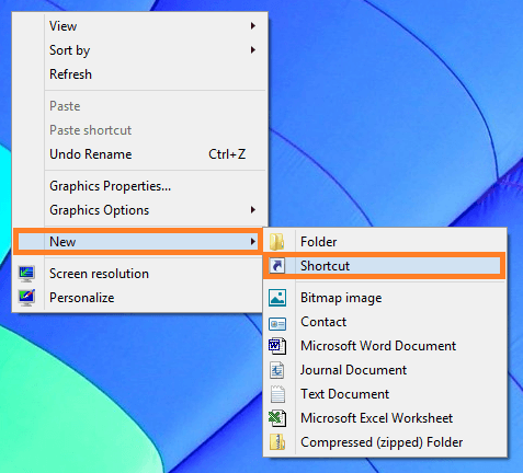 Windows 8 Power Buttons - Custom Stortcut 1 - Windows Wally