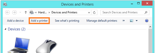 Windows 8 Printer - Add a printer -- Windows Wally