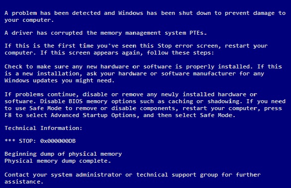 DRIVER_CORRUPTED_SYSPTES - Обложка - BSoD - Windows Wally