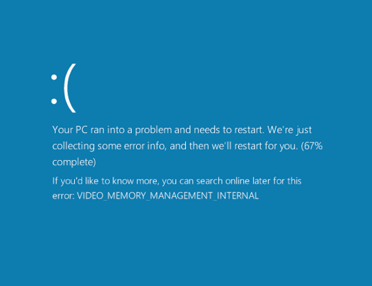 blue screen memory management windows 10 nvidia