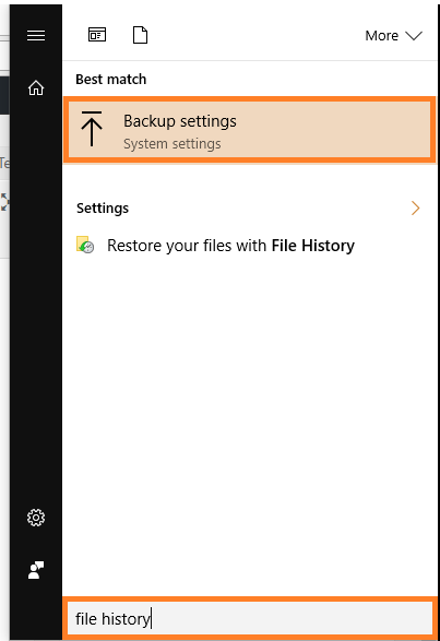 Windows 10 - File History - Backup Settings - Windows Wally