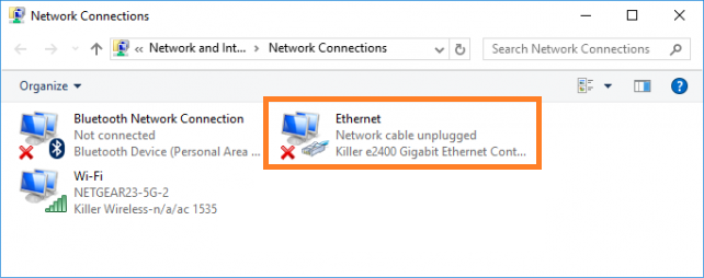 Windows 10 -- Network cable unplugged - Cover - Windows Wally