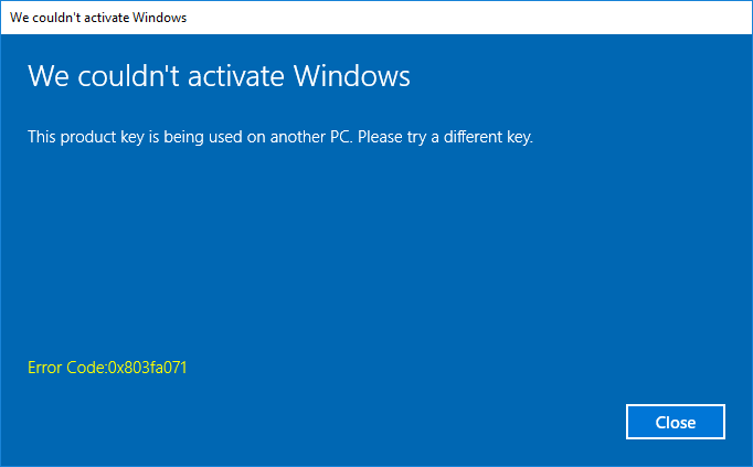 windows 10 version 1607 failed to install