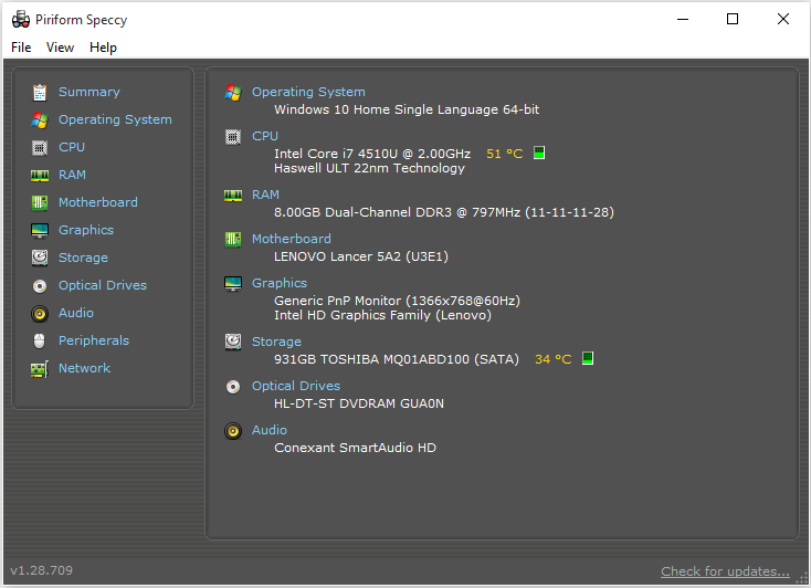 what is speccy on my computer