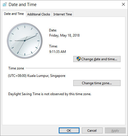 0x80072F8F -- Windows 10 - timedate.cpl - 2 - Windows Wally